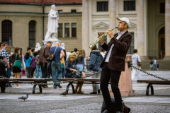 Strassenmusikant auf dem Gendarmenmarkt