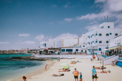 Am Stadtstrand von Corralejo