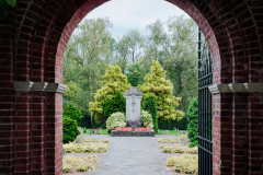Blick in den Friedhof in Kloster Knechtsteden
