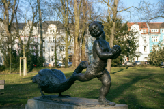 Der \"Eierdieb\" im Stadtgaten Neuss