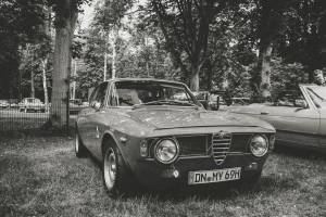 Oldtimertreffen Krefeld in schwarz-weiss
