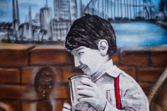 Street-Art am Rhein in Uerdingen