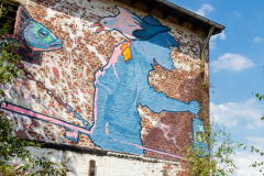 Street-Art am Rhein in Uerdingen