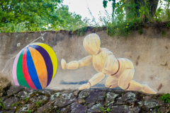 Street-Art am Rhein in Uerdingen