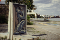 Street-Art am Rhein in Uerdingen