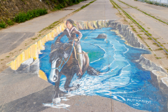 Street-Art am Rhein in Uerdingen